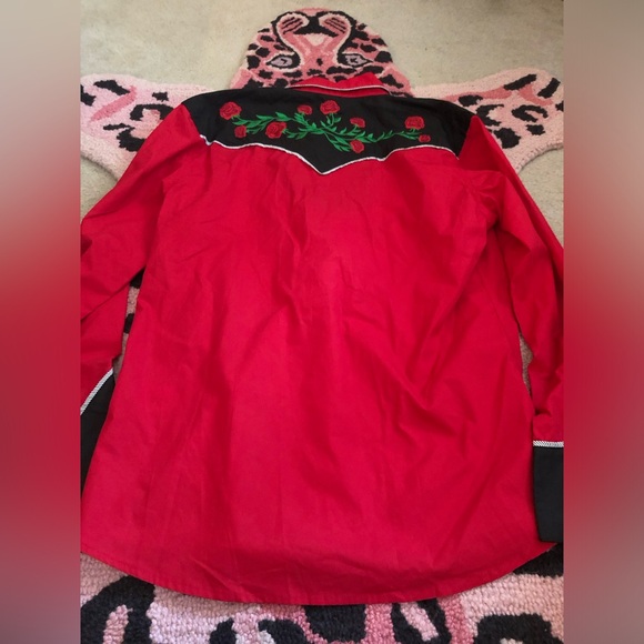 Coofandy Western Roses Shirt Size Small - Picture 2 of 5